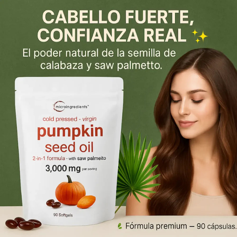 Semillas de Calabaza®| Apoya tu Salud Prostática, Urinaria, hormonal y caída del cabello