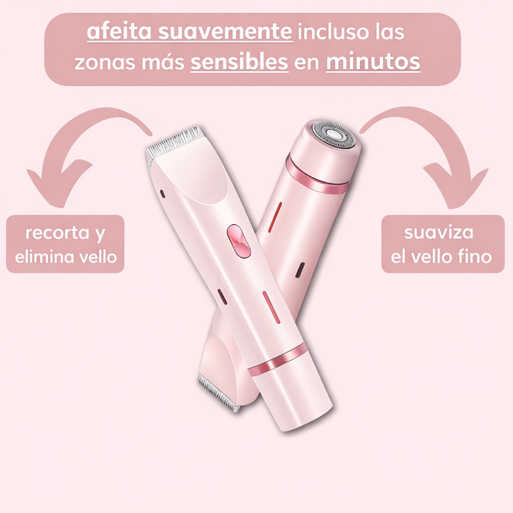 GlowTrim ™ – Recortador de bikini y cuerpo 2 en 1
